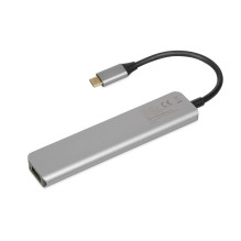 iBox IUH3SL4K interface hub USB Type-C 5000 Mbit / s Silver