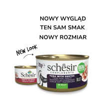 SCHESIR Oceanic Tuna su Dentic - šlapias kačių ėdalas suaugusioms katėms - 70 g