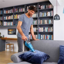 „Black Decker WDC215WA“ rankinis dulkių siurblys, mėlynas, titano spalvos, be maišelio
