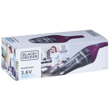 „Black Decker NVC115W“ rankinis dulkių siurblys pilkas, violetinis be maišelio „Black Decker NVC115W“ rankinis dulkių siurblys pilkas, violetinis be maišelio