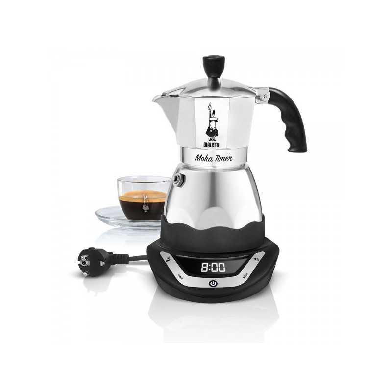 Bialetti EAsy Timer 6 pilnai automatinis elektrinis mokos puodas 0,3 l