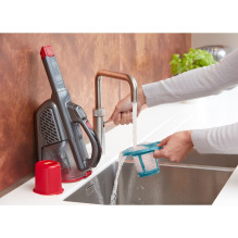 „Black Decker BHHV315J-QW“ rankinis dulkių siurblys, juodas, raudonas, be maišelio „Black Decker BHHV315J-QW“ rankinis dulkių siurblys, juodas, raudonas, be maišelio