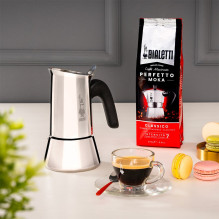 Bialetti Venus box Moka puodas 0,2 l sidabrinis