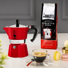 Bialetti Moka Express Moka puodas Raudonas Bialetti Moka Express Moka puodas Raudonas