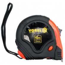 „Vorel“ matavimo juosta su 3 spaustukais, 10 m x 25 mm