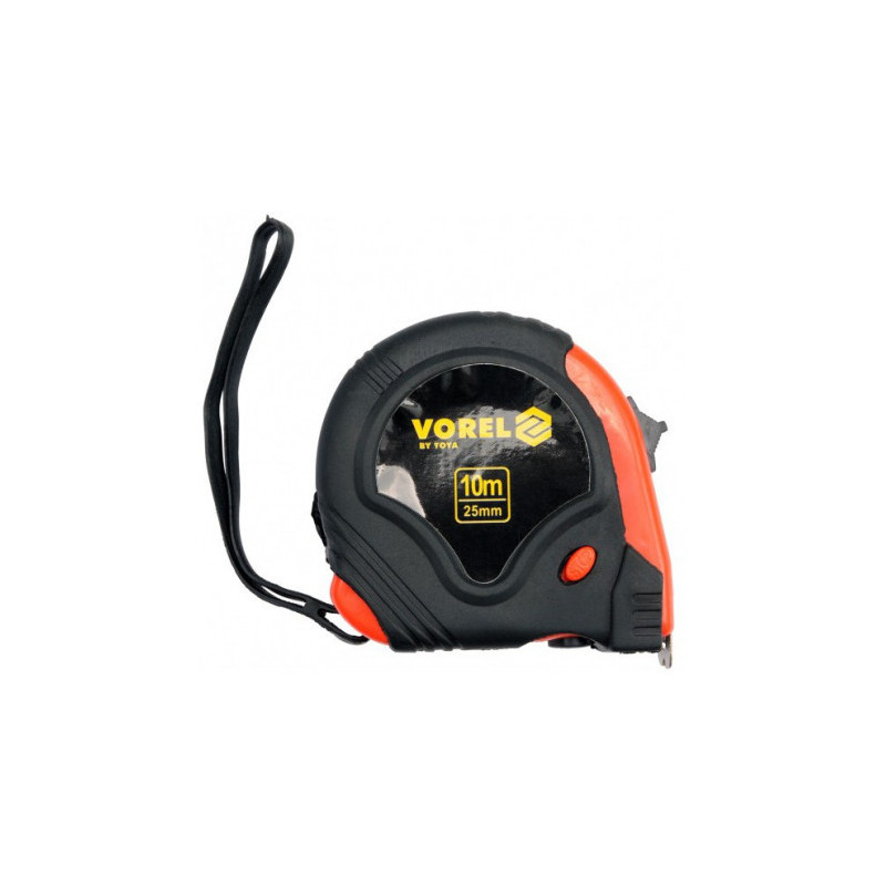 Vorel Tape measure with 3 clips 10m x 25mm