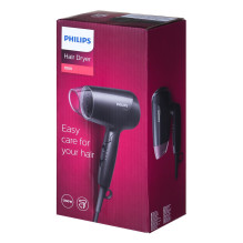 „Philips Essential Care BHC010/10“ plaukų džiovintuvas, 1200 W, juodas „Philips Essential Care BHC010/10“ plaukų džiovintuvas, 1200 W, juodas