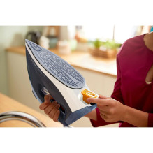 Philips 7000 series DST7030 / 20 iron Dry &amp; Steam iron SteamGlide Plus soleplate 2800 W Blue