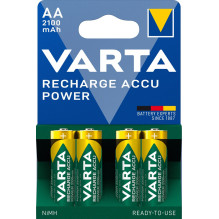 VARTA HR6 AA įkraunamos baterijos 2100 mAh 56706, 4 vnt., žalia, geltona