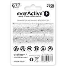 Rechargeable Batteries everActive R14 / C Ni-MH 3500 mAh ready to use Rechargeable Batteries everActive R14 / C Ni-MH 3500 mAh ready to use
