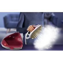 Tefal GV9220 garų lygintuvas, 2600 W, „Durilium AirGlide Autoclean“ padas, bordo, balta
