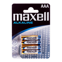 „Maxell“ šarminės LR-03 AAA baterijos, 4 vnt., vienkartinės baterijos „Maxell“ šarminės LR-03 AAA baterijos, 4 vnt., vienkartinės baterijos