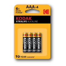 Kodak AAA vienkartinės šarminės baterijos
