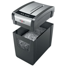 Rexel Momentum X410-SL dokumentų smulkintuvas, kryžminis, juodas, pilkas