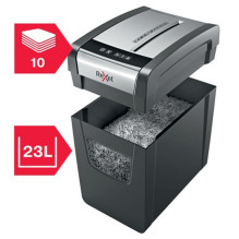 Rexel Momentum X410-SL dokumentų smulkintuvas, kryžminis, juodas, pilkas