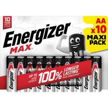 ENERGIZER BATTERIES MAX AA LR6 10 PCS ECO ENERGIZER BATTERIES MAX AA LR6 10 PCS ECO