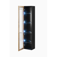 Cama glass-case VIGO '180' 180 / 40 / 30 black / wotan oak Cama glass-case VIGO '180' 180 / 40 / 30 black / wotan oak