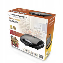 Esperanza EKT008 waffle iron 2 waffle(s) 1000 W Black Esperanza EKT008 waffle iron 2 waffle(s) 1000 W Black