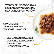 GOURMET Gold Sauce Delight jautienos skonio šlapias kačių ėdalas - 85 g GOURMET Gold Sauce Delight jautienos skonio šlapias kačių ėdalas - 85 g