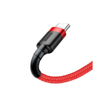 Baseus Cafule USB kabelis USB 2.0 0,5 m USB A USB C raudonas