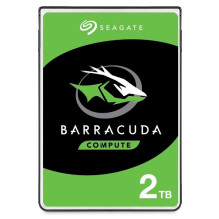 „Seagate BarraCuda“ vidinis kietasis diskas, 2 TB, 5400 RPM, 128 MB, 2,5', Serial ATA III (ST2000LM015)