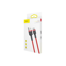 Baseus Cafule USB kabelis USB 2.0 0,5 m USB A USB C raudonas