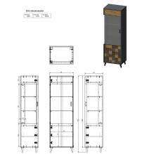 Cama display cabinet 1D SOUL 192 / 60 / 45 Cama display cabinet 1D SOUL 192 / 60 / 45