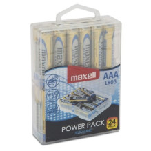 MAXELL šarminės LR03 baterijos, VERTĖS DĖŽUTĖ 24 vnt.