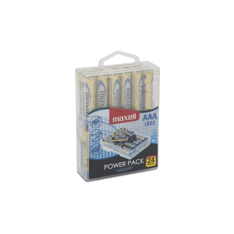 MAXELL šarminės LR03 baterijos, VERTĖS DĖŽUTĖ 24 vnt.