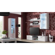 Cama display cabinet SOHO S1 white / white gloss Cama display cabinet SOHO S1 white / white gloss