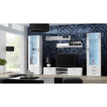 Cama display cabinet SOHO S1 white / white gloss Cama display cabinet SOHO S1 white / white gloss