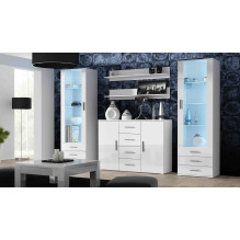 Cama display cabinet SOHO S1 white / white gloss Cama display cabinet SOHO S1 white / white gloss