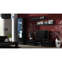 Cama display cabinet SOHO S1 black / black gloss Cama display cabinet SOHO S1 black / black gloss