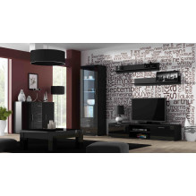 Cama display cabinet SOHO S1 black / black gloss Cama display cabinet SOHO S1 black / black gloss