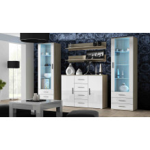Cama display cabinet SOHO S1 sonoma oak / white gloss Cama display cabinet SOHO S1 sonoma oak / white gloss