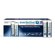 Šarminės baterijos „everActive Pro Alkaline LR03 AAA“ – susitraukianti pakuotė – 10 vnt.