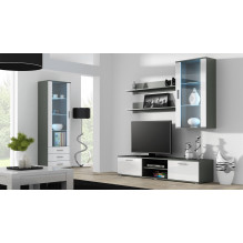 Cama display cabinet SOHO S1 grey / white gloss Cama display cabinet SOHO S1 grey / white gloss