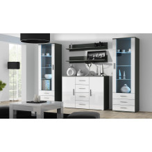 Cama display cabinet SOHO S1 grey / white gloss Cama display cabinet SOHO S1 grey / white gloss