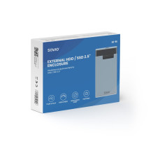 Savio 2.5' išorinis HDD / SSD korpusas, USB 3.0, skaidrus, AK-66