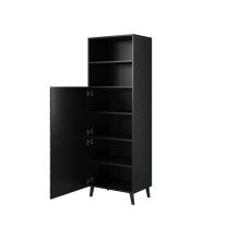Cabinet ABETO 60x40x176.5 cm gloss black / black Cabinet ABETO 60x40x176.5 cm gloss black / black