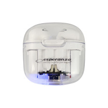 Esperanza EH237W Bluetooth į ausis įdedamos ausinės TWS, baltos