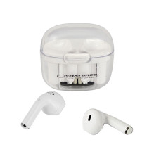 Esperanza EH237W Bluetooth į ausis įdedamos ausinės TWS, baltos