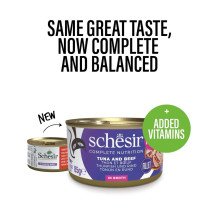 SCHESIR in cooking water Tuna with beef and rice - wet cat food - 85 g SCHESIR in cooking water Tuna with beef and rice - wet cat food - 85 g