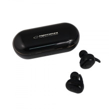 Esperanza TWS CARDERA ausinės, belaidės, į ausis, skirtos skambučiams / muzikai, su „Bluetooth“, juodos