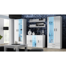 Cama display cabinet SOHO S6 2D2S white / white gloss Cama display cabinet SOHO S6 2D2S white / white gloss