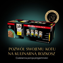 SHEBA Selection Select Slices paukštienos skonio šlapias kačių ėdalas 40 x 85 g SHEBA Selection Select Slices paukštienos skonio šlapias kačių ėdalas 40 x 85 g