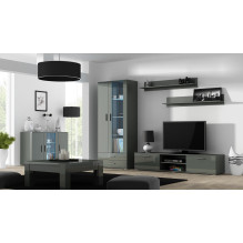 Cama display cabinet SOHO S6 2D2S grey / grey gloss Cama display cabinet SOHO S6 2D2S grey / grey gloss