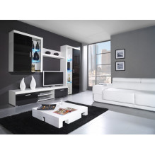 Cama hanging display cabinet SAMBA white / black gloss Cama hanging display cabinet SAMBA white / black gloss