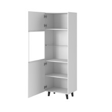 Vitrina PAFOS 60x40x182 cm, balta matinė Vitrina PAFOS 60x40x182 cm, balta matinė