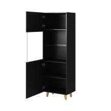 Display cabinet PAFOS 60x40x182 mat black Display cabinet PAFOS 60x40x182 mat black